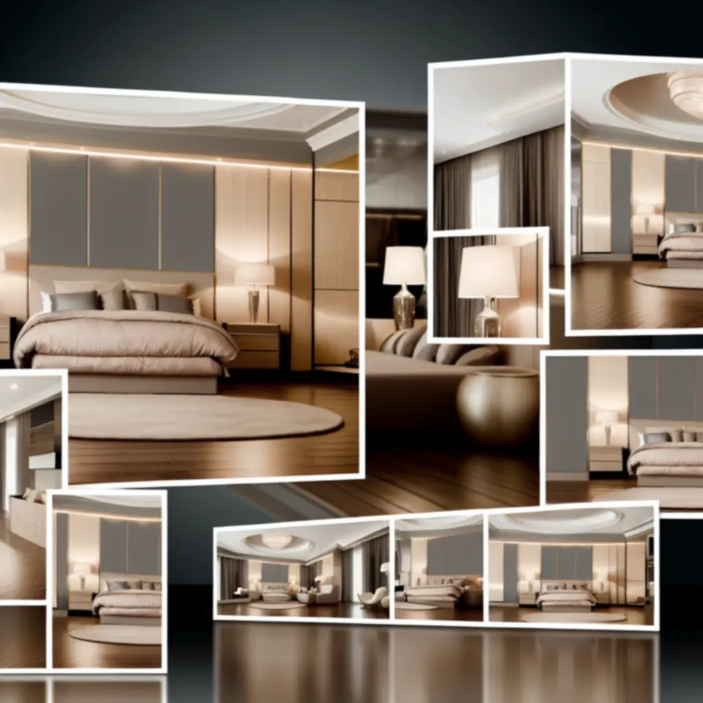 Luxe master bedroom met professioneel ontwerp voor zakelijke bedrijven