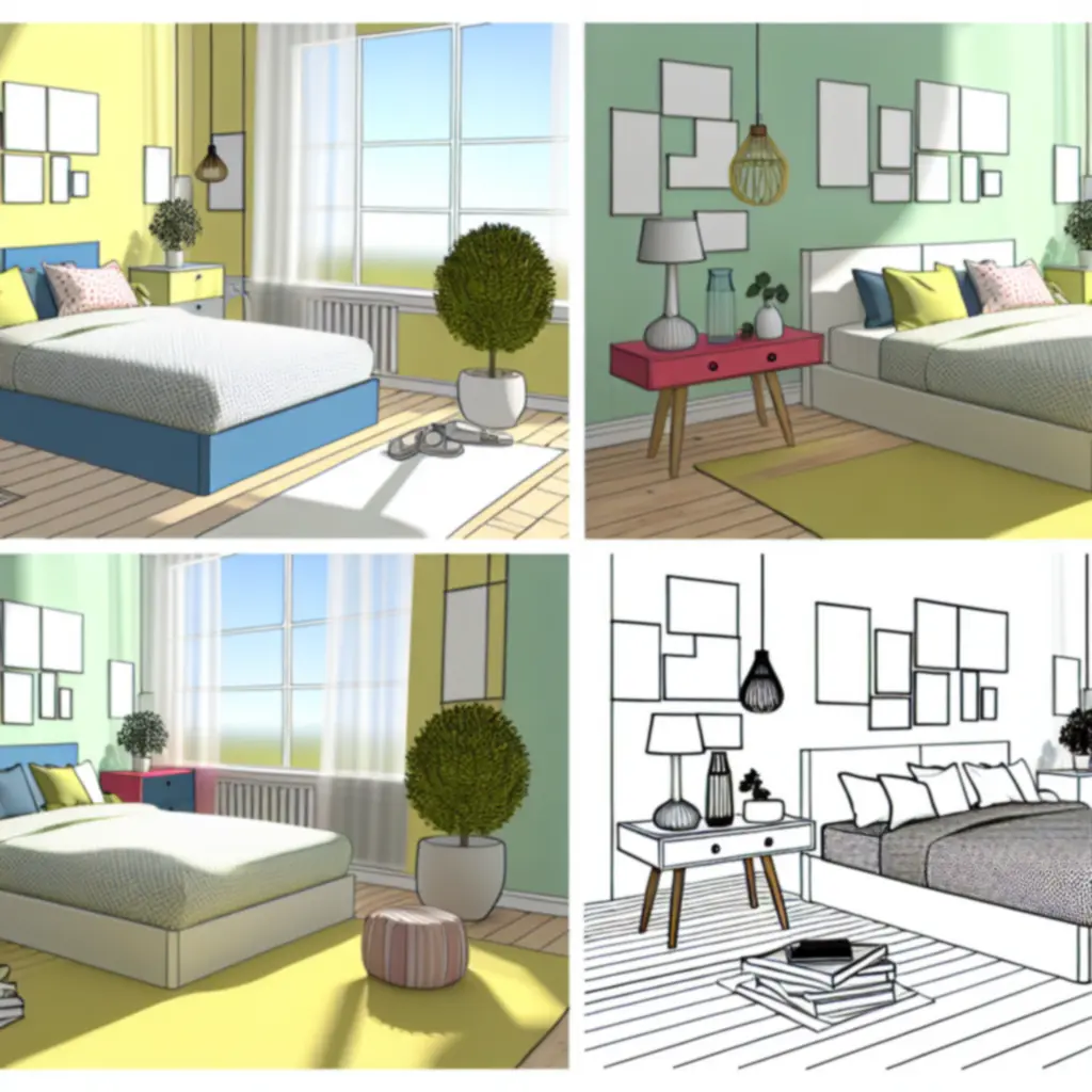 Mooie slaapkamer-makeover met doordacht ontwerp en praktische oplossingen